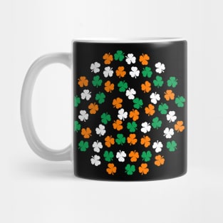 St Patricks Day Shamrock Green White Orange Mug